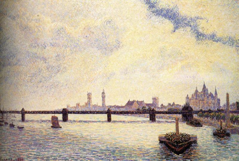 Camille Pissarro London Bridge Norge oil painting art